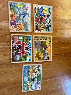 Melissa & Doug 24-Piece Wooden Tray Puzzles (Lot of 5)