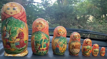 Old Russian Dolls Super Detailed Very Pretty 