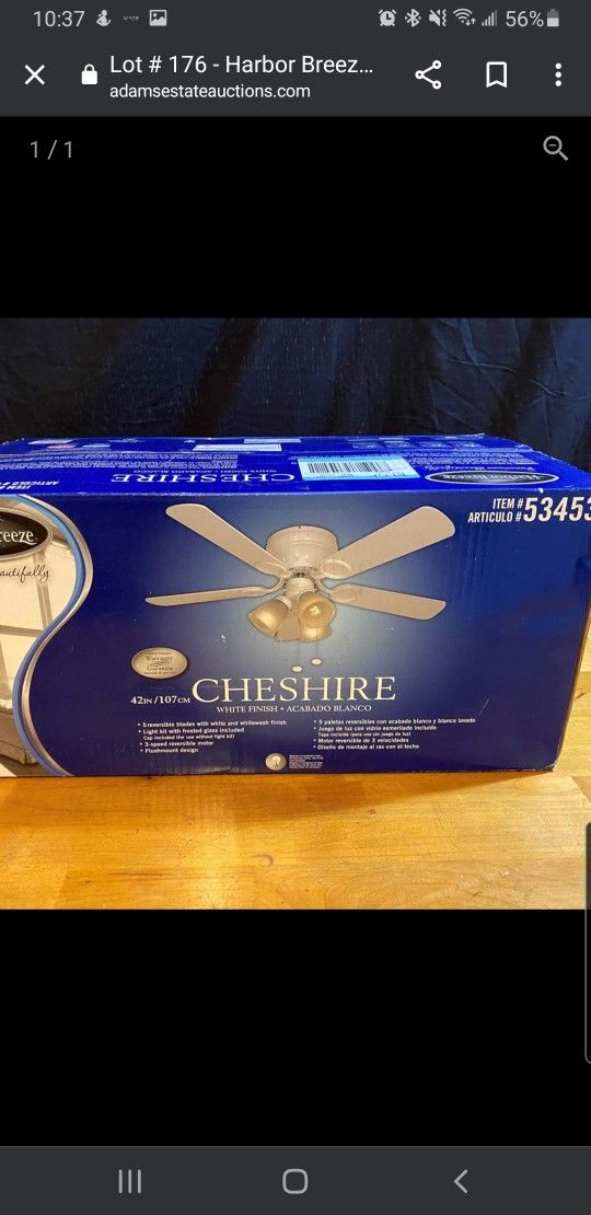 Ceiling Fan Harbor Breeze Cheshire