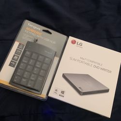 Portable DVD WRITER & Numeric Keypad
