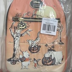 Pooh and Friends Halloween Orange Mini Backpack Her Universe
