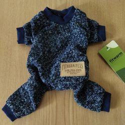 Fitwarm Knitted Thermal Pet Clothes for Dog Pajamas PJS Coat Jumpsuit XL