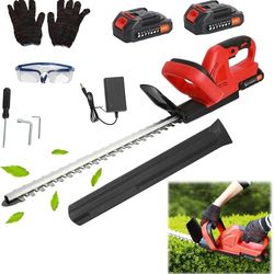 New 22 Inch Hedge Trimmer With Two Batteries And Charger  $80