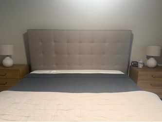 King size upholstered headboard
