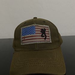 Browning American Flag Buckmark Logo Hat
