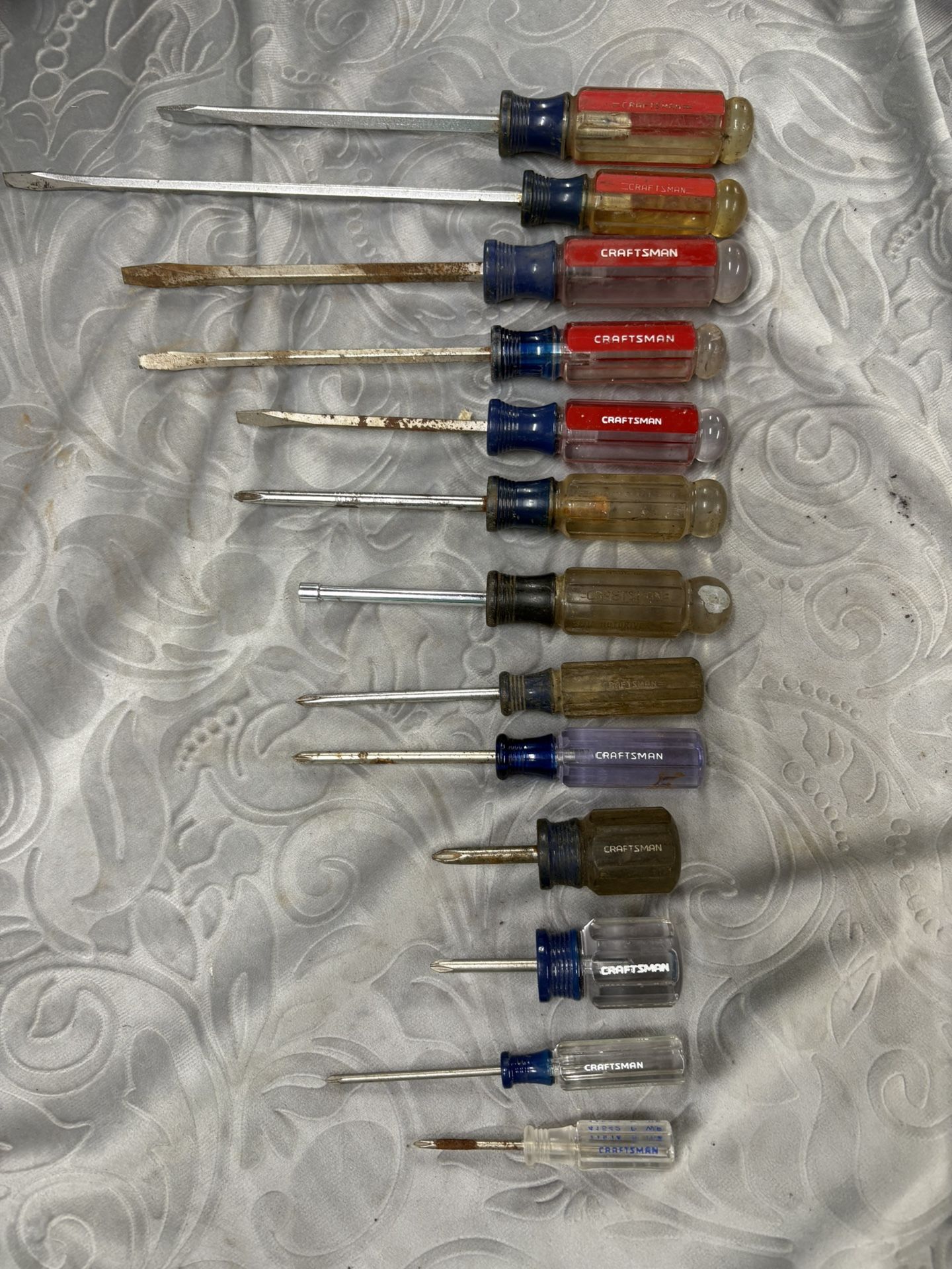 Vintage Craftsman Screwdriver Collection - 13 Pc