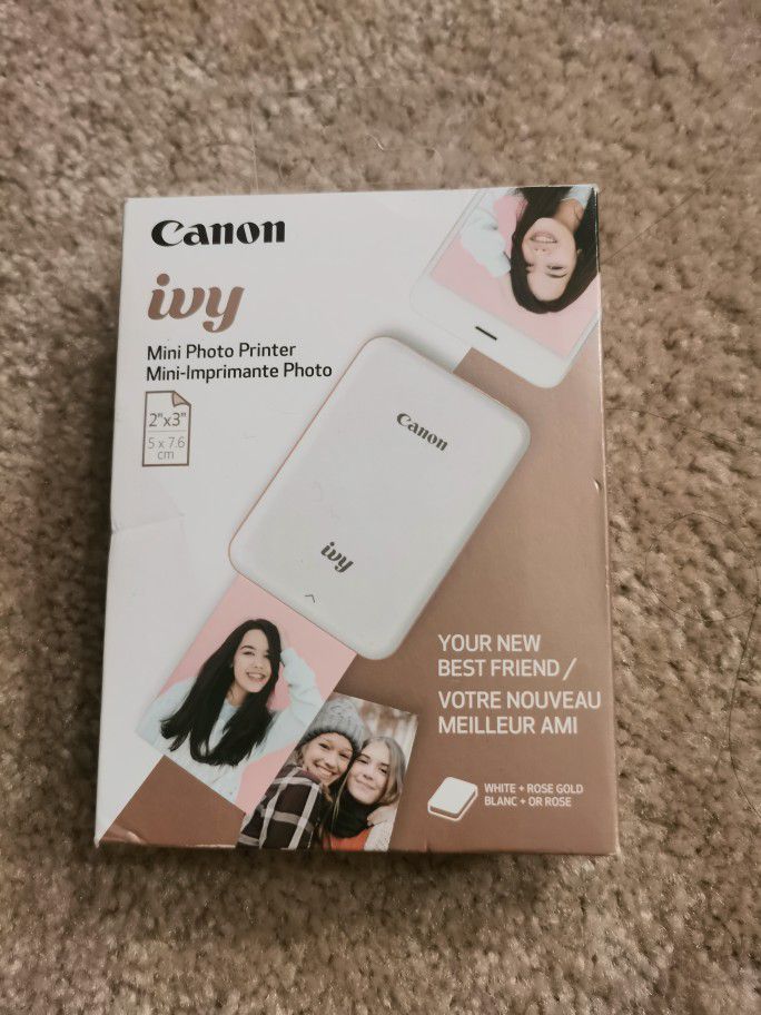 Canon IVY Mini Photo Printer White Rose Gold  NEW SEALED