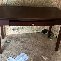 Cherry Color Desk With Drawer