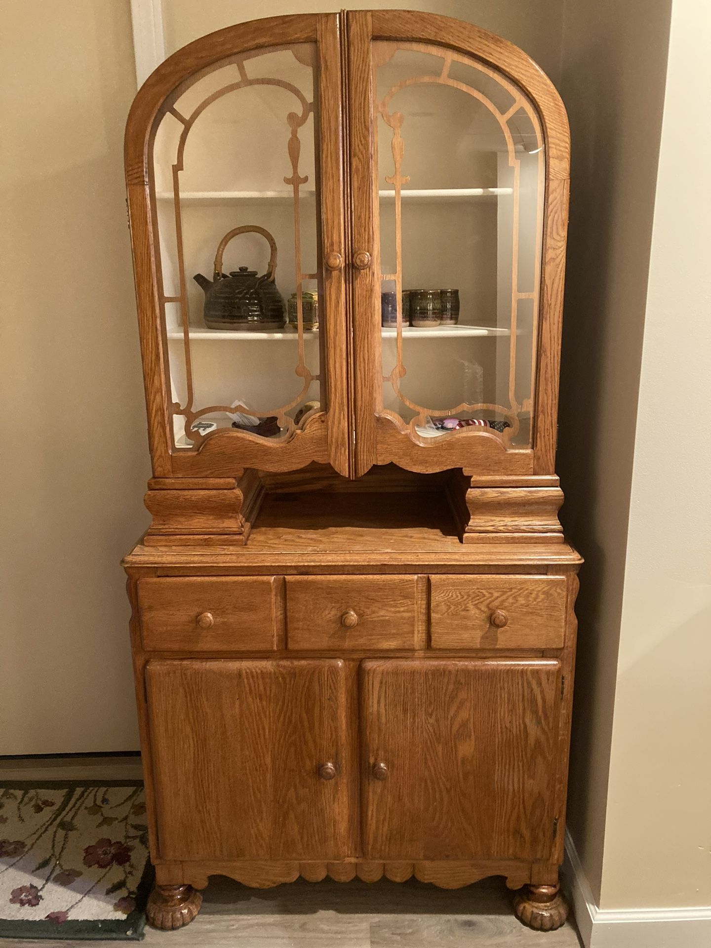 Antique Dish Cabinet