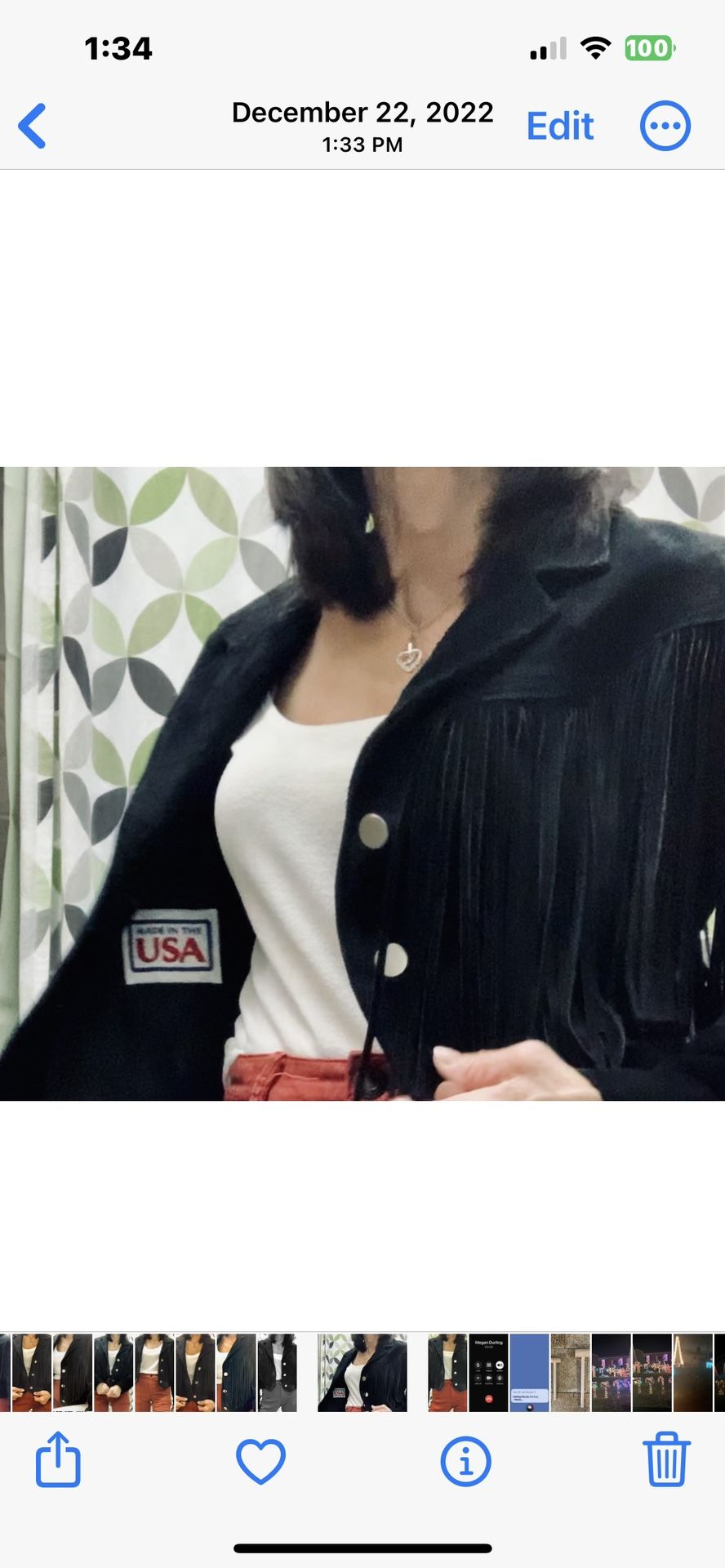 Vintage Look Heavyweight Leather Jacket