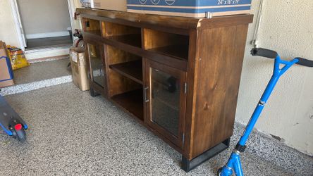 Wood tv stand