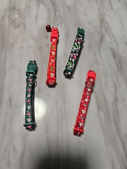 Cat or dog collars Christmas set