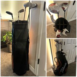 Titleist Golf Bag with Wilson Club Set
