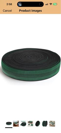 Elastic Webbing High Elasticity Upholstery Webbing 2" Wide 82ft Long Latex Band DIY Sofa Chair Couch Repair Material Stretchy Spring Alternative Furni