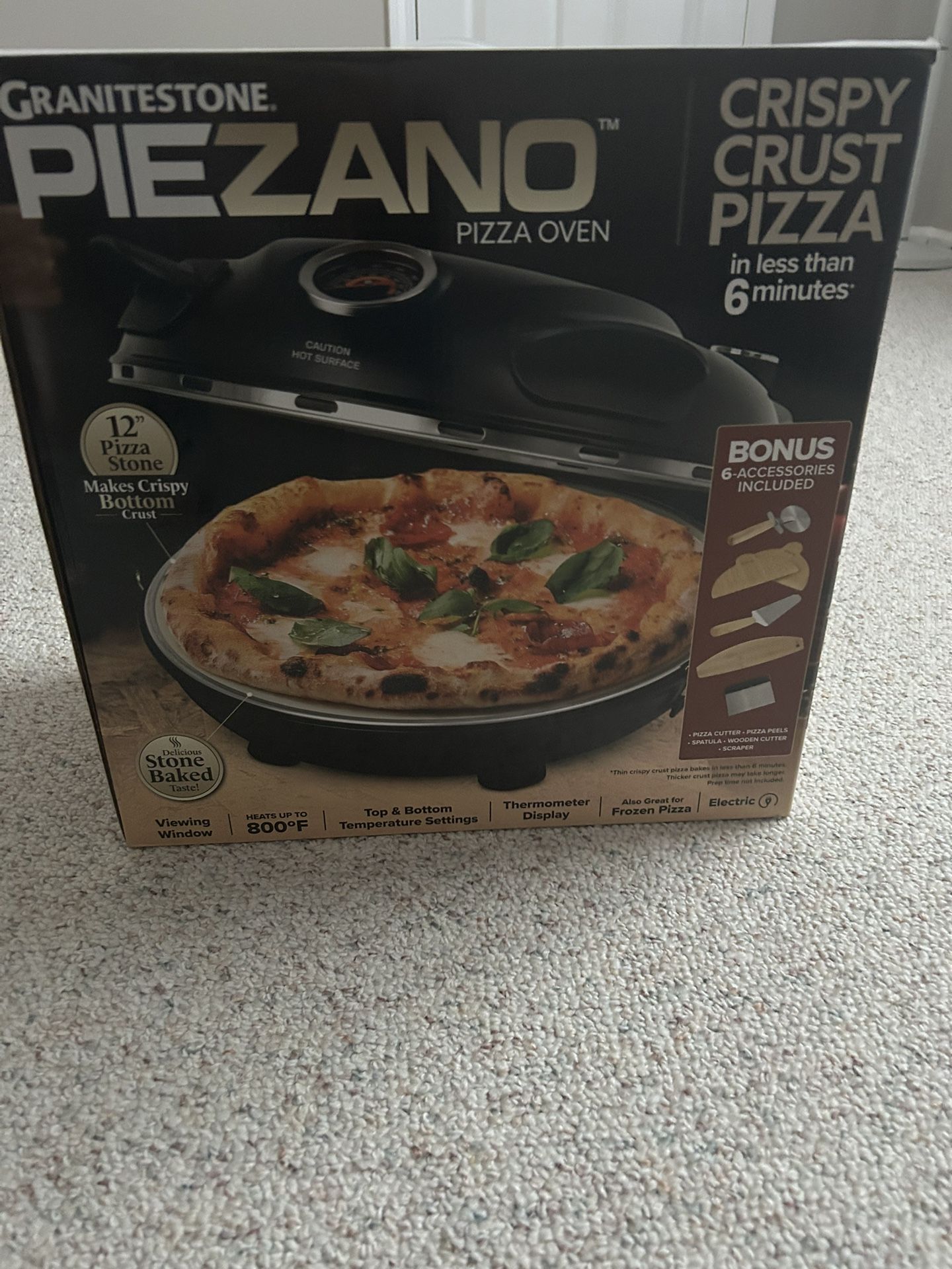 Brand New Piezano Pizza Maker Home Pizza Oven