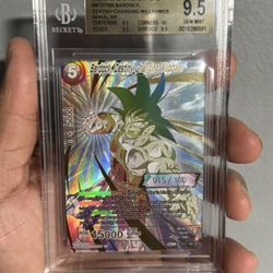 Bardock changing willpower Serialized 15/100 