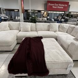 Lindyn Corduroy Ivory Color Sectional Couch W Chaise Color Options Fast Delivery 