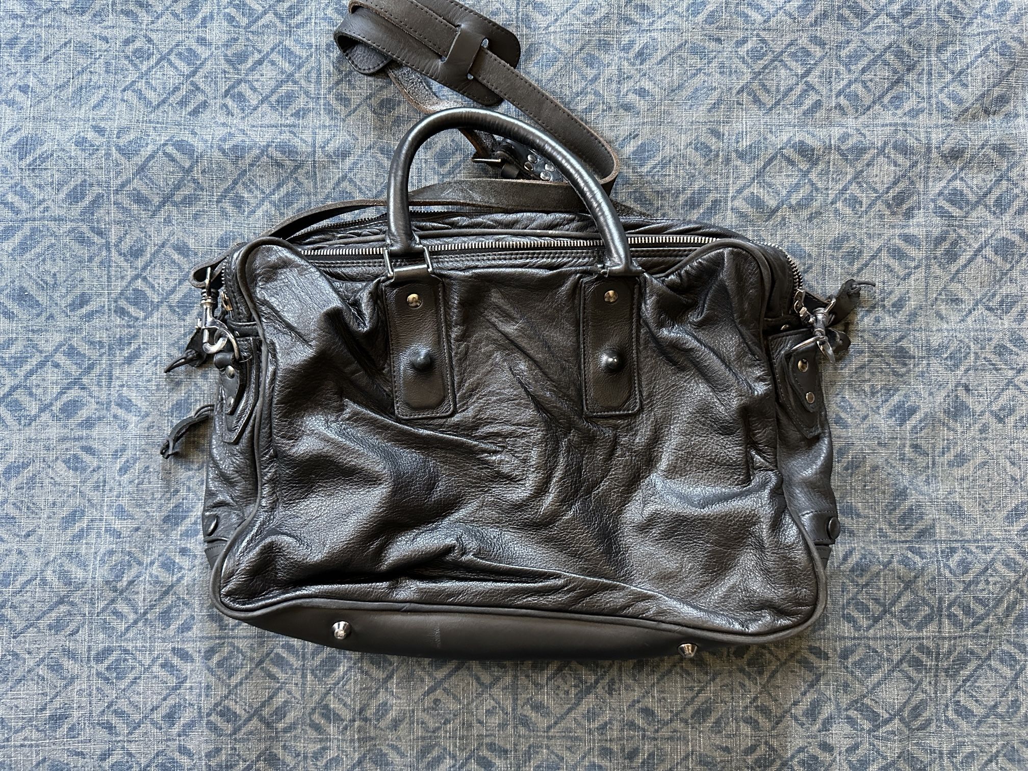 Krane Leather Crossbody Messenger Bag