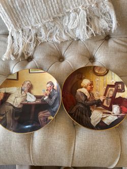 Norman Rockwell Collector Plates – Set of 2