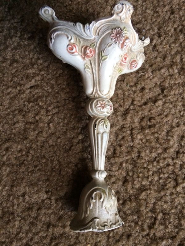 Antique 5 3/4" Cast Iron Candle Holder ( Upside down)