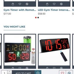LED Gym Timer With Remote