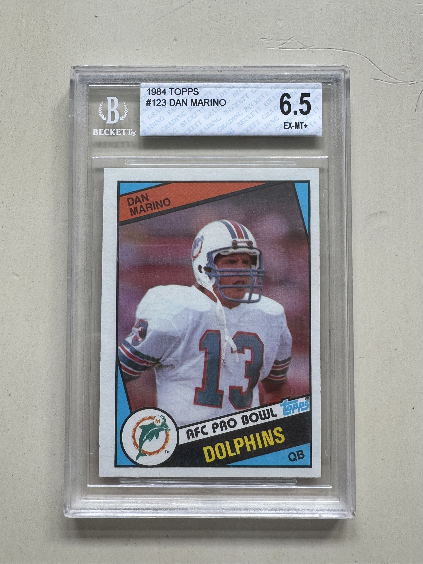 1984 Topps Dan Marino #123 BGS 6.5 Miami Dolphins 