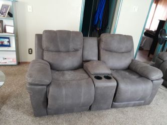 Grey coach and Love Seat Set for Sale