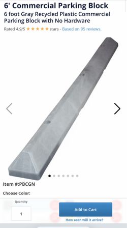 Parking curb block stop mold