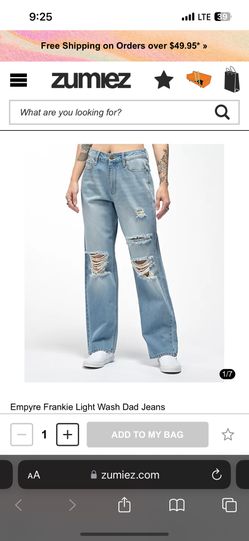 Empyre Frankie Light Wash Dad Jeans