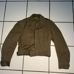 Authentic 1947 U.S. Army 11th Airborne Division Wool Jacket - Size 34S - Post WWII / Korean War Era