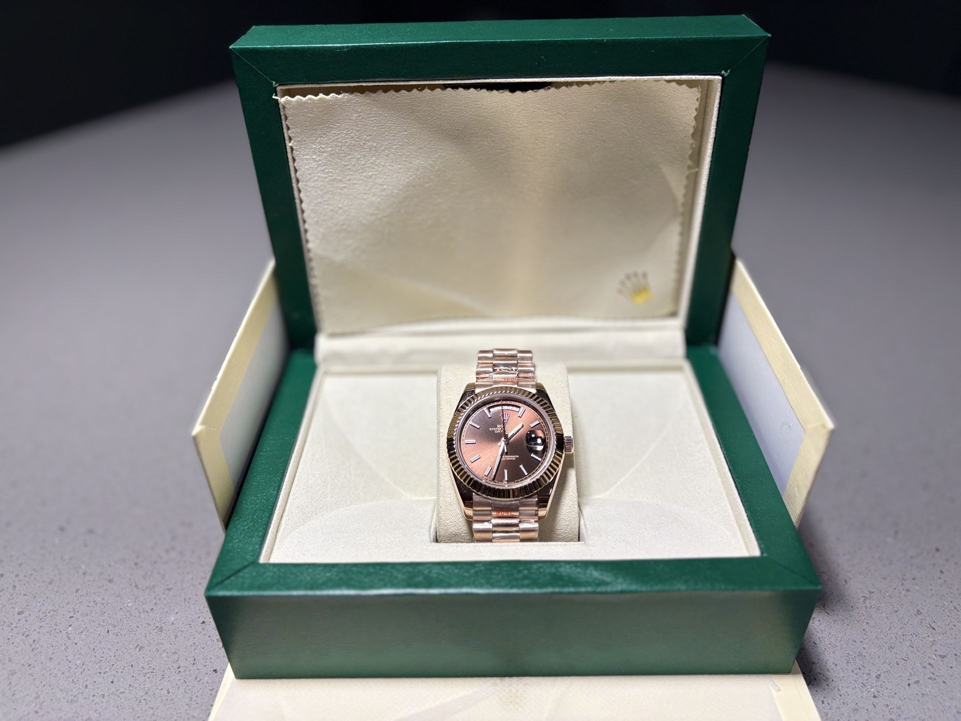 Day-Date 40 Chocolate Dial 