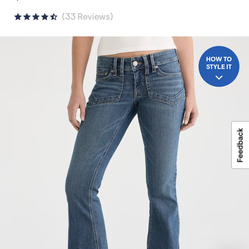 Aeropostale Low Rise Flare Jeans Size 6R