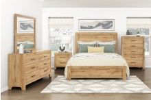 Brand New Bedroom Corbin Collection Light Wood Color