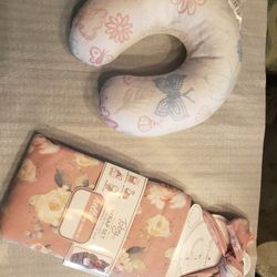 Baby Wrap Set With Headband And Wrap & Baby Neck Pillow