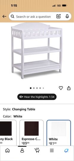 Changing table New