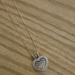 Diamond Heart Pendant Necklace