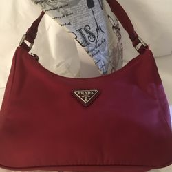 TESSUTO HANDBAG RED NYLON RE