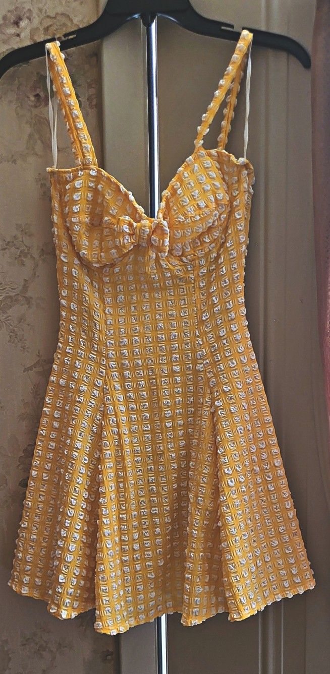 Yellow & White Sun Dress