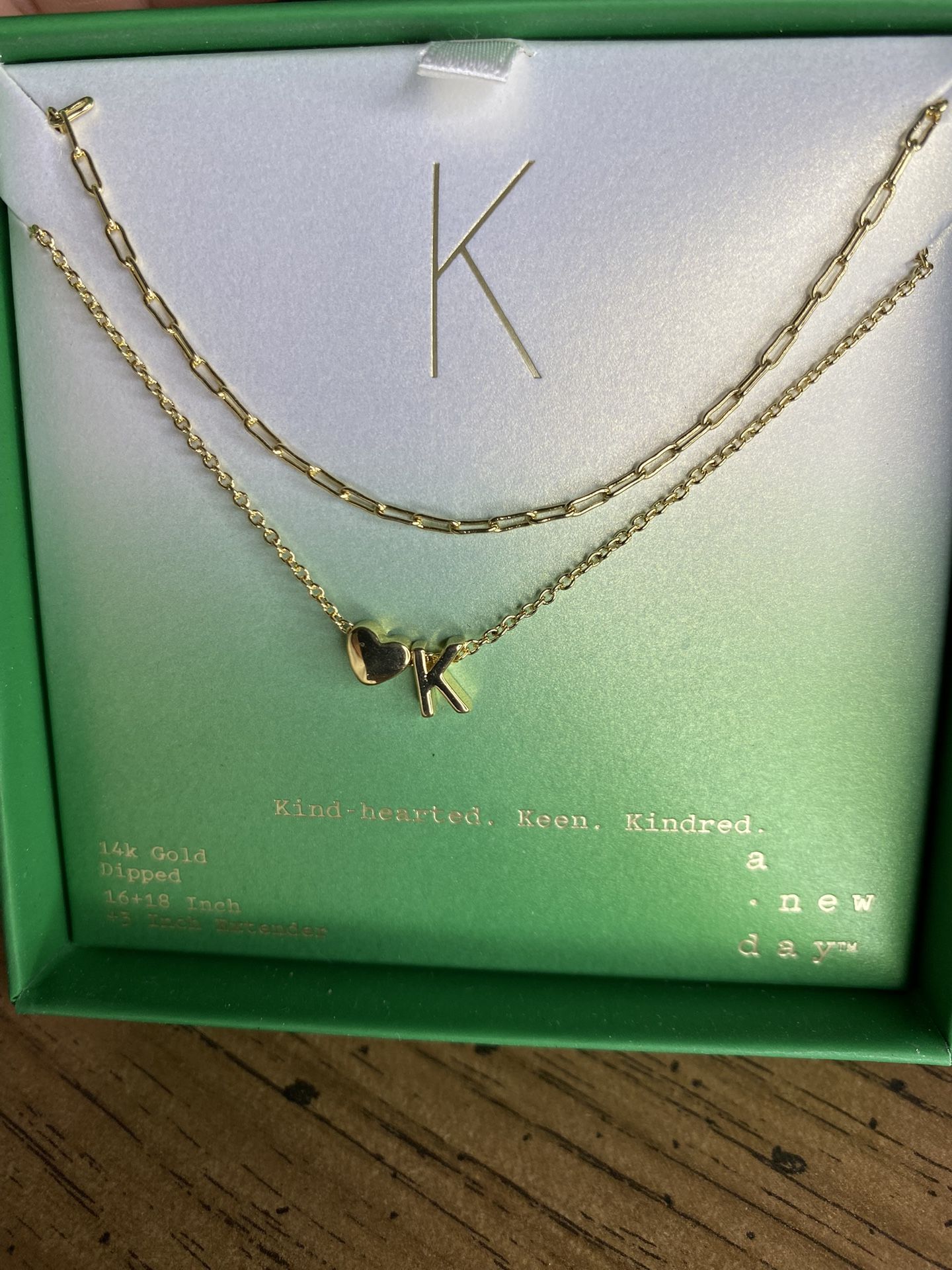 Kind hearted. Keen. Kindred. Necklace 