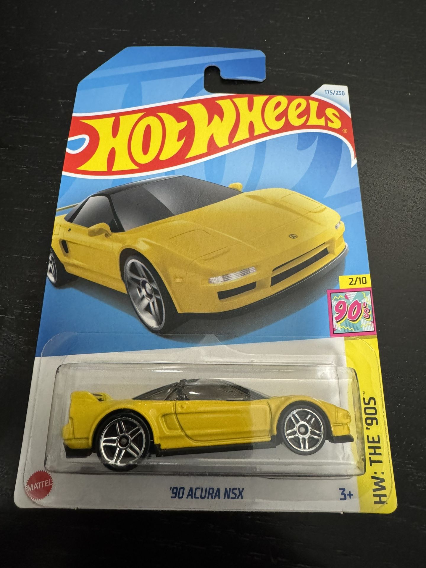 90 Acura NSX (Yellow) - Hotwheels