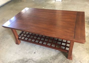 Solid wood Mission Style coffee table