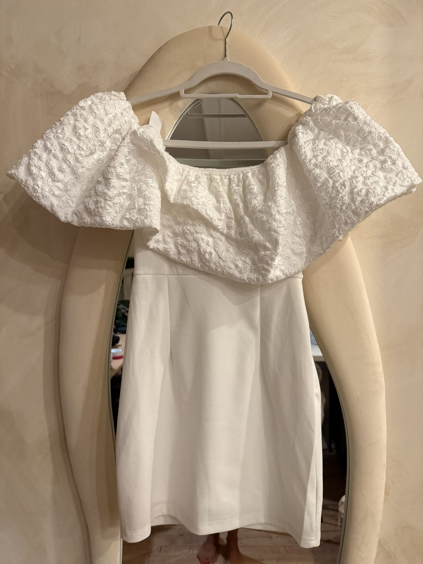 White Off The Shoulder Dress