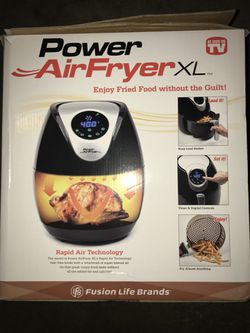 As Seen On TV Black XL 3.4-Quart Power Air Fryer