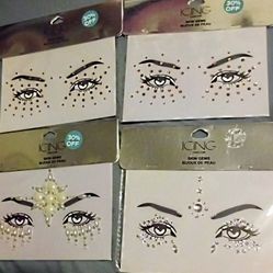 4 Brand New Packs Of Icing Skin Gems