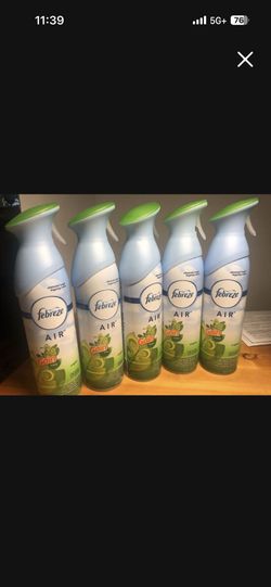 5 New Full Size Cans Of Febreze Air Freshener new