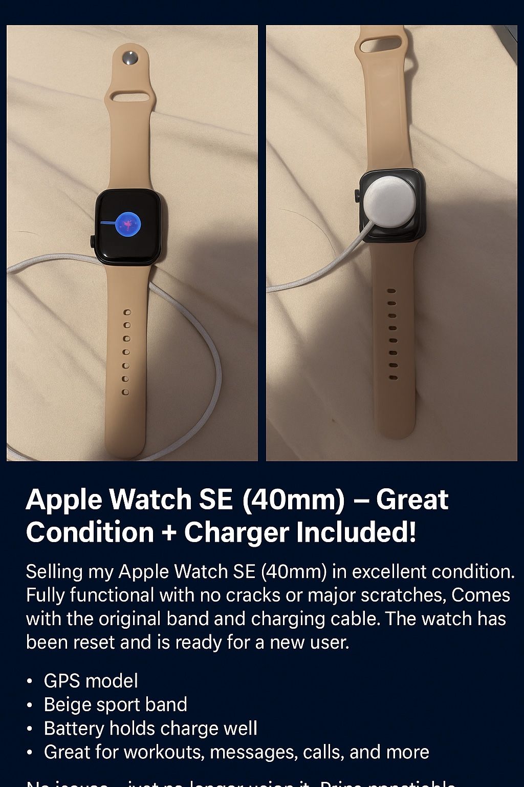 Apple Watch Series – Like New – Fast Sale! $100