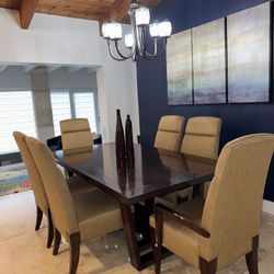 Dining Table with Six Chairs 