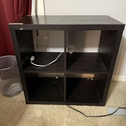 4X4 Black Shelving Unit