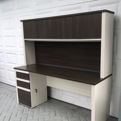 Office Desk with Shelves 71.5”W x 3.5”D x 3.5”H