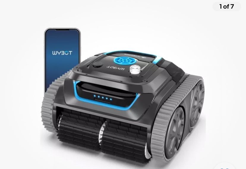 WYBOT S1 High-end Cordless Wall Climbing Robotic Pool Cleaner with APP Mode, ... New Sealed